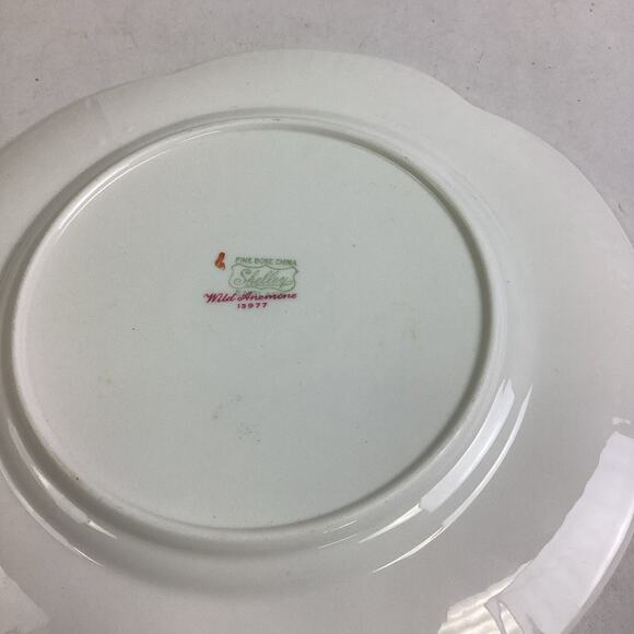Shelley Wild Anemone Fine Bone China #13977 Salad Plate - England - Picture 7 of 7